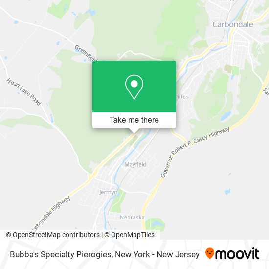 Bubba's Specialty Pierogies map