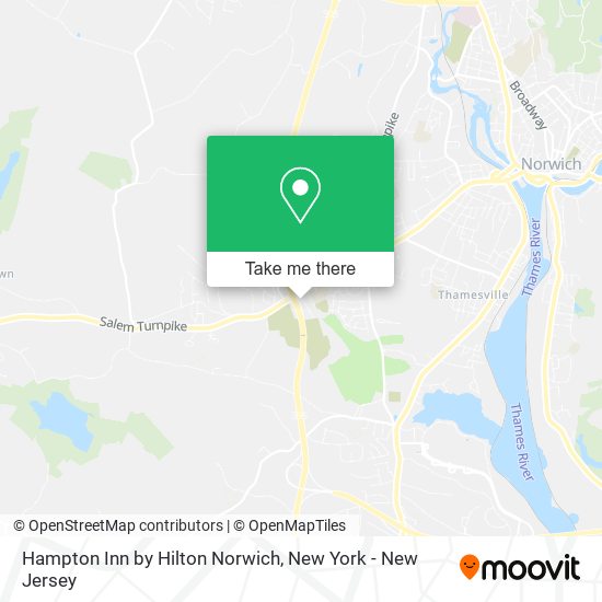 Mapa de Hampton Inn by Hilton Norwich
