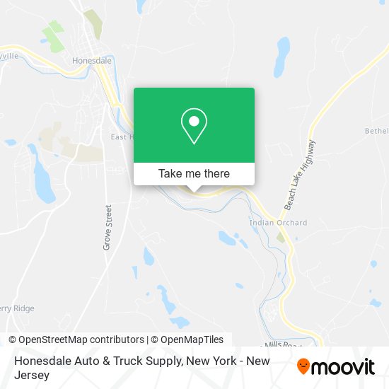 Honesdale Auto & Truck Supply map