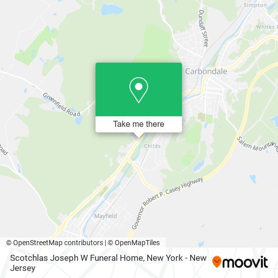 Mapa de Scotchlas Joseph W Funeral Home