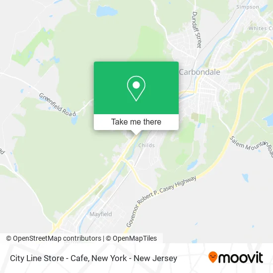 City Line Store - Cafe map