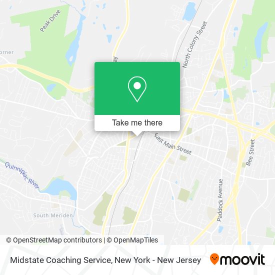 Midstate Coaching Service map