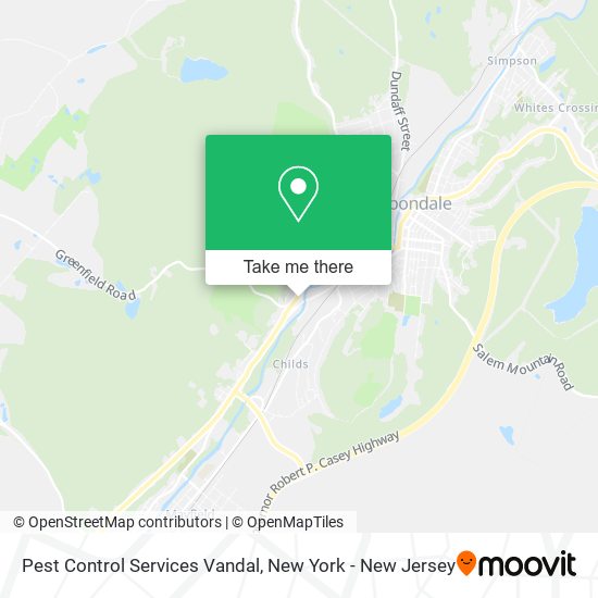 Pest Control Services Vandal map