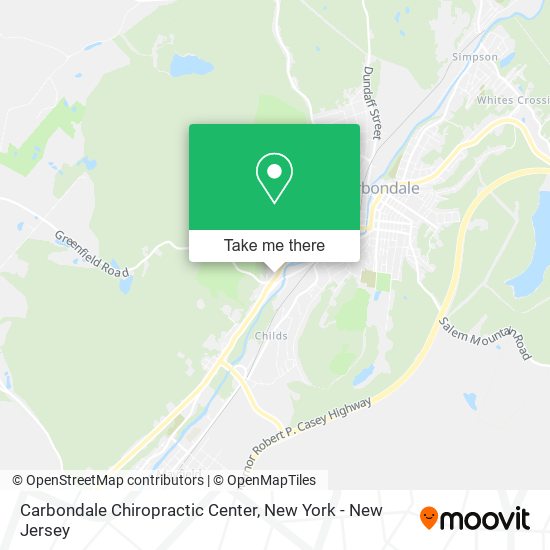 Carbondale Chiropractic Center map