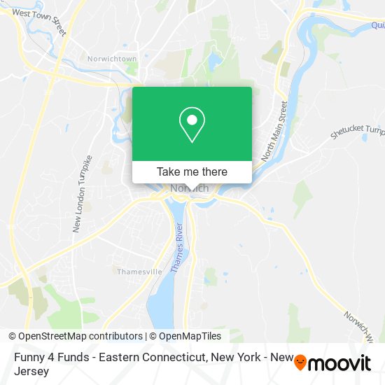 Mapa de Funny 4 Funds - Eastern Connecticut