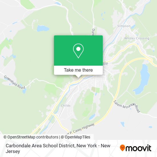Carbondale Area School District map