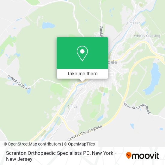 Scranton Orthopaedic Specialists PC map