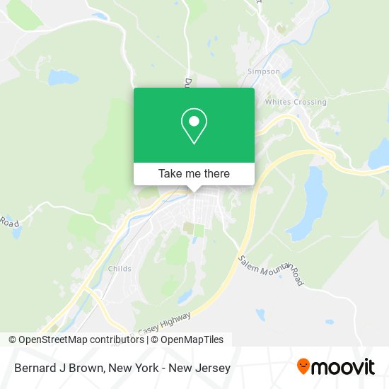 Mapa de Bernard J Brown