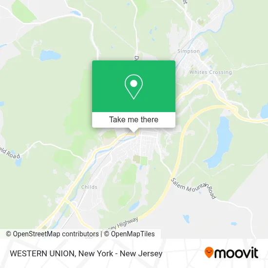 WESTERN UNION map