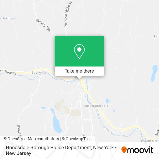Mapa de Honesdale Borough Police Department