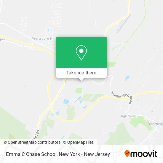 Emma C Chase School map