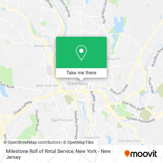 Mapa de Milestone Roll of Rntal Service