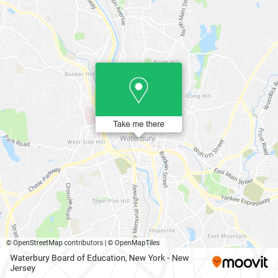 Waterbury Board of Education map
