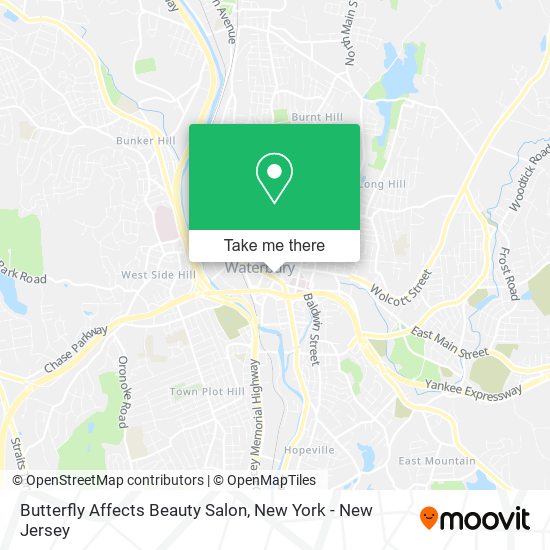 Butterfly Affects Beauty Salon map