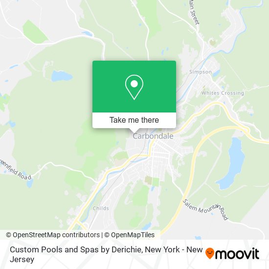 Custom Pools and Spas by Derichie map