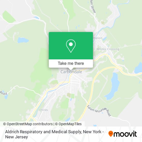 Aldrich Respiratory and Medical Supply map