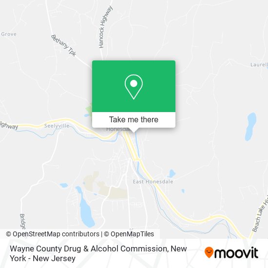 Wayne County Drug & Alcohol Commission map