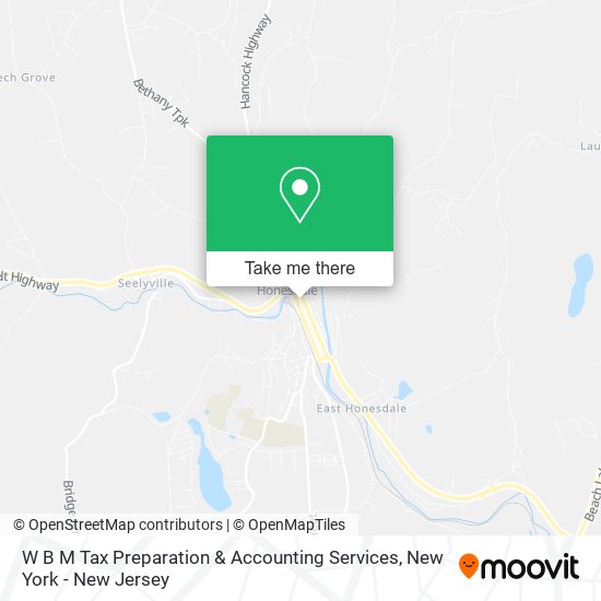 W B M Tax Preparation & Accounting Services map