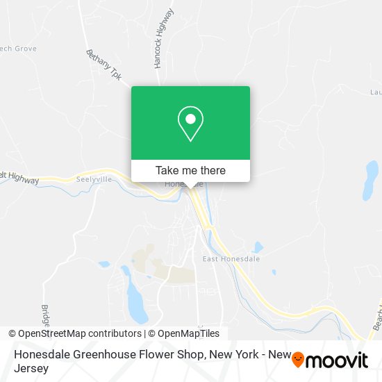 Mapa de Honesdale Greenhouse Flower Shop