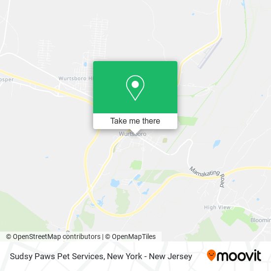 Sudsy Paws Pet Services map