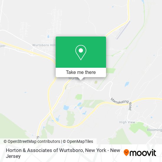 Horton & Associates of Wurtsboro map