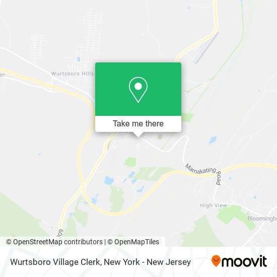 Mapa de Wurtsboro Village Clerk