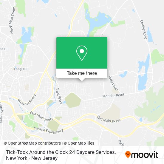 Tick-Tock Around the Clock 24 Daycare Services map
