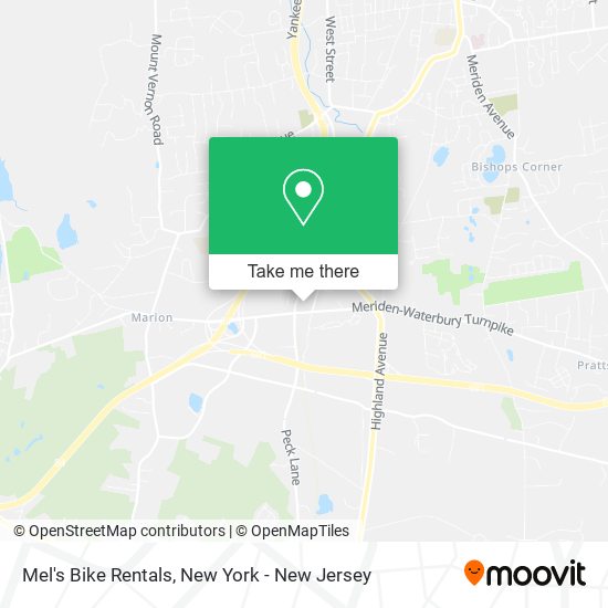 Mapa de Mel's Bike Rentals