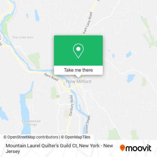 Mountain Laurel Quilter's Guild Ct map