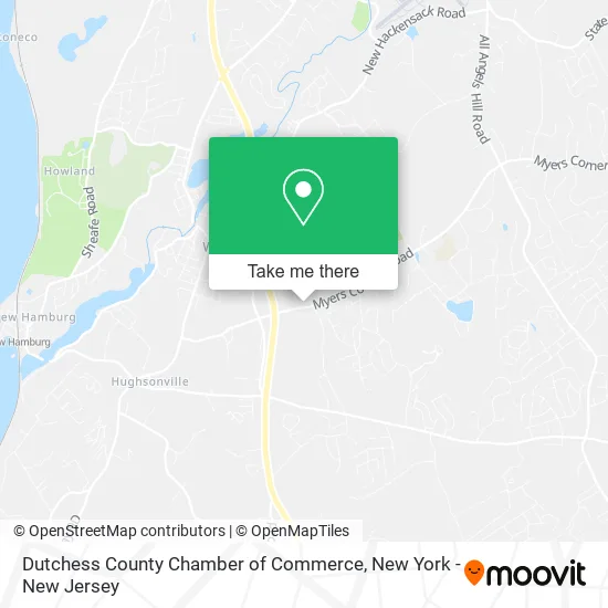 Dutchess County Chamber of Commerce map