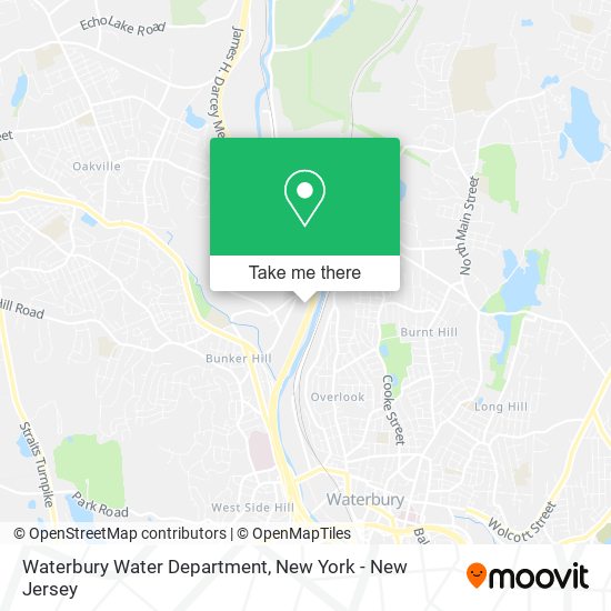 Waterbury Water Department map