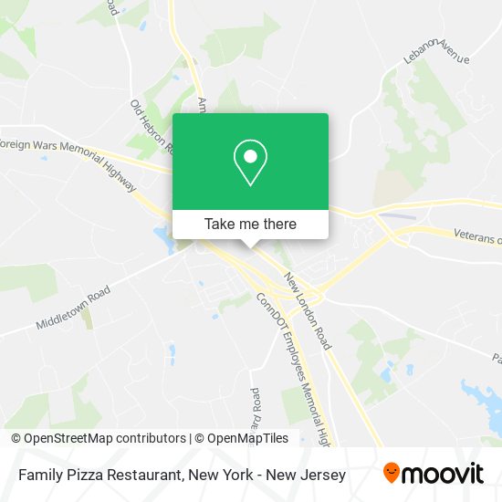 Mapa de Family Pizza Restaurant