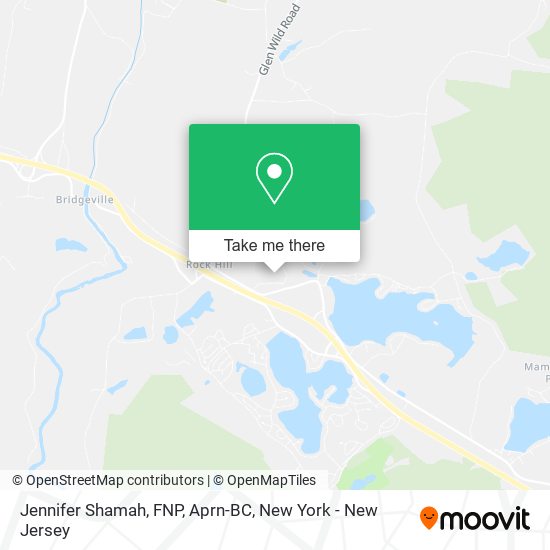 Mapa de Jennifer Shamah, FNP, Aprn-BC