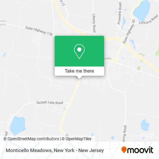 Mapa de Monticello Meadows