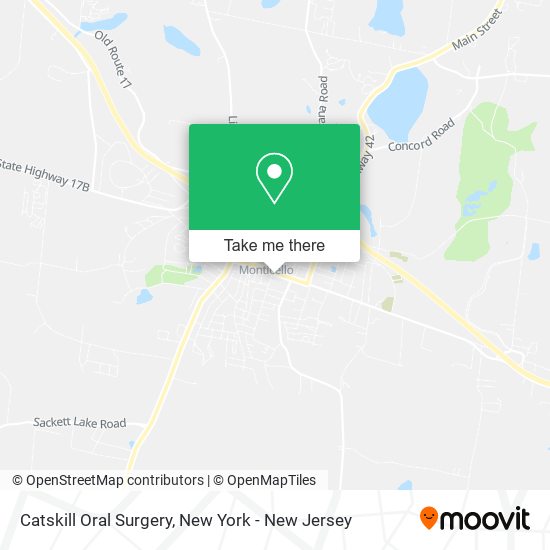 Catskill Oral Surgery map