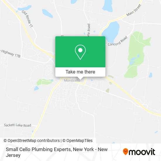 Small Cello Plumbing Experts map