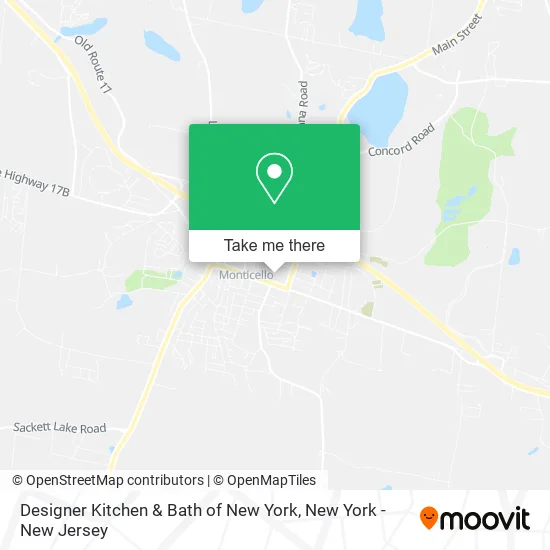 Designer Kitchen & Bath of New York map