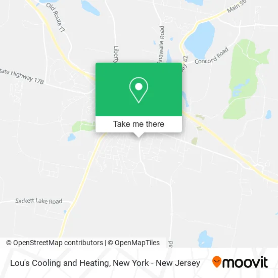 Lou's Cooling and Heating map
