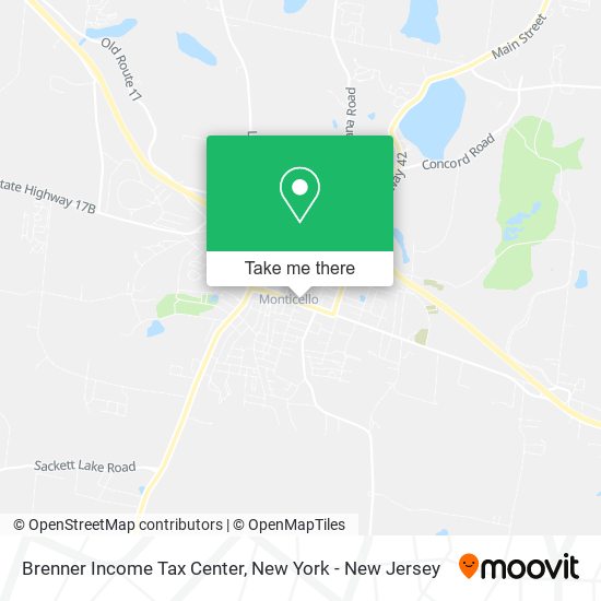 Brenner Income Tax Center map