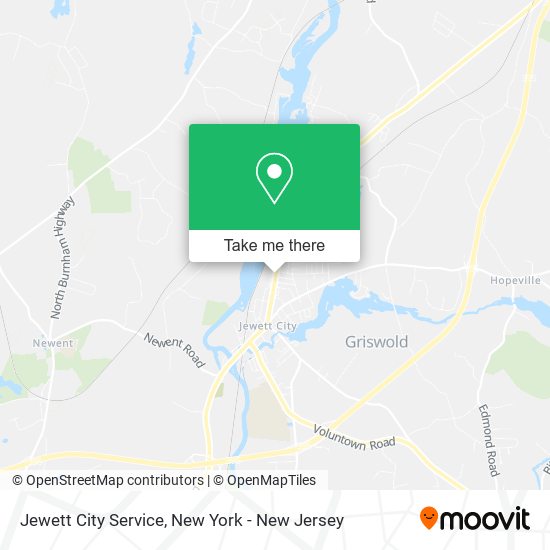 Jewett City Service map