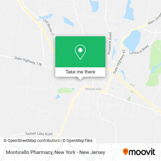 Mapa de Monticello Pharmacy