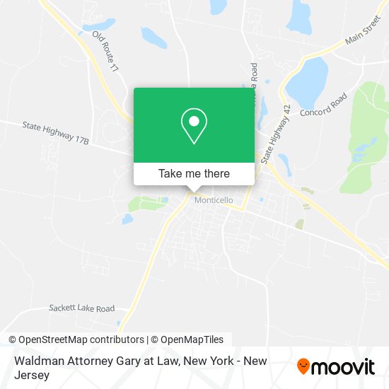 Waldman Attorney Gary at Law map