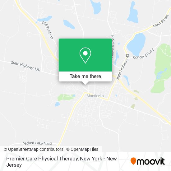 Premier Care Physical Therapy map