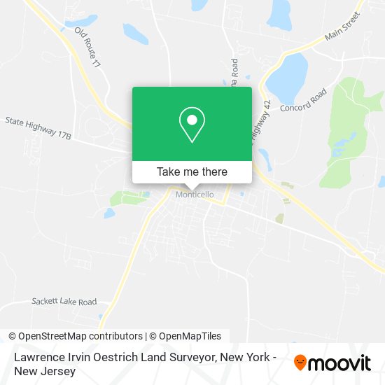 Lawrence Irvin Oestrich Land Surveyor map