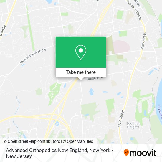 Advanced Orthopedics New England map