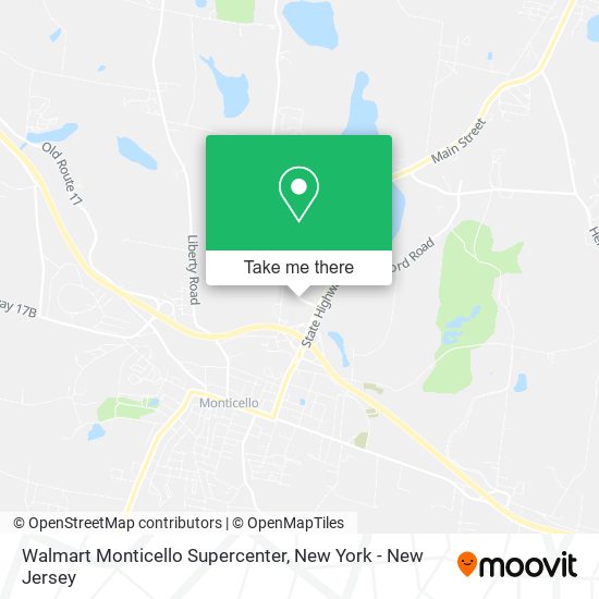 Walmart Monticello Supercenter map