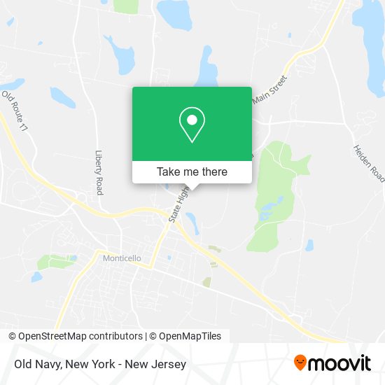 Mapa de Old Navy