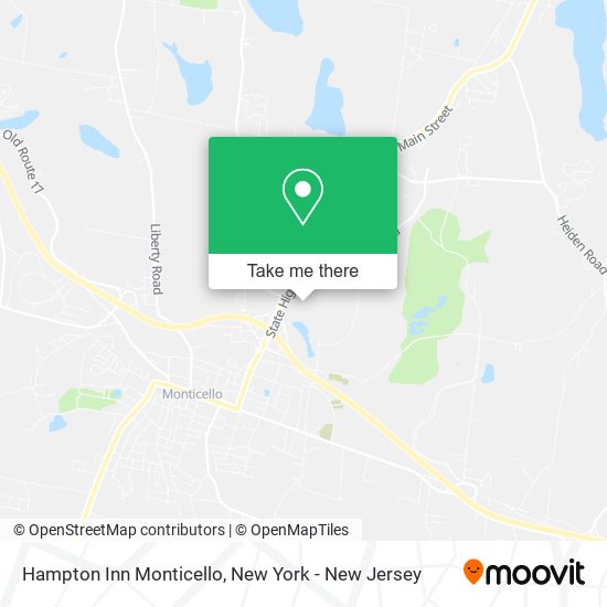 Mapa de Hampton Inn Monticello