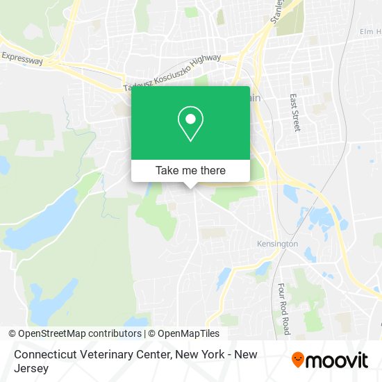 Connecticut Veterinary Center map