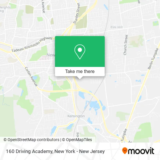 160 Driving Academy map